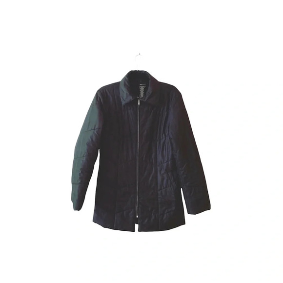 BCBGMaxAzria Black Down Full Zip Puffer Winter Coat Medium Women’s - Picture 10 of 10